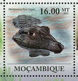 Crocodiles Stamp Melanosuchus Niger Reptile Souvenir Sheet MNH #4308-4313