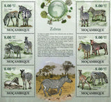 Zebras Stamp Equus Quagga Boehmi Equus Quagga Burchellii S/S MNH #3524-3529