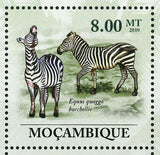 Zebras Stamp Equus Quagga Boehmi Equus Quagga Burchellii S/S MNH #3524-3529