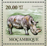 Rhinos Stamp Ceratotherium Simum & Diceros Bicornis S/S MNH #3584-3589