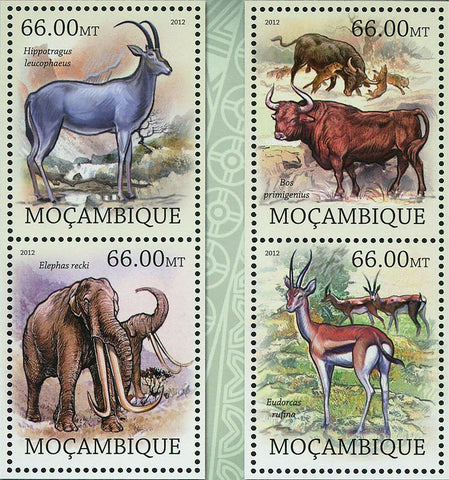 Mammals Stamp Hippotragus Leucophaeus Eudorcas Rufina S/S MNH #5856-5859