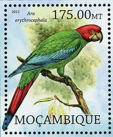 Birds Stamp Ara Erythrocephala Hemignathus Obscurus S/S MNH #5746 / Bl.627