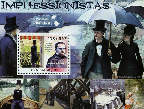 Impressionists Stamp Gustave Caillebotte Art Bridge Europe S/S MNH #5069/Bl.525