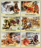 Prehistoric Paintings Stamp Cave Lascaux Chauvet Altamira Niaux S/S MNH #5079