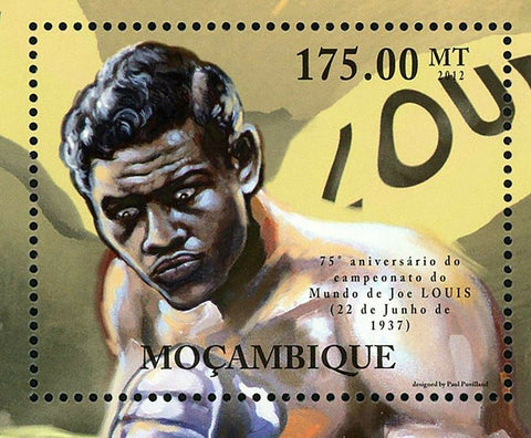 Joe Louis Stamp Boxing World Championship Boxer Sport S/S MNH #5609 / Bl.604