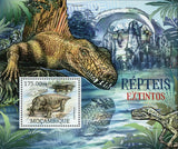 Reptiles Stamp Lystrosaurus Dimetrodon Eoraptor Dinosaur S/S MNH #5840 / Bl.641