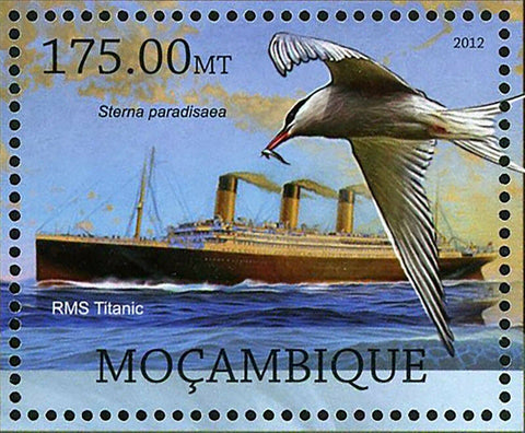 Titanic Centenary Stamp RMS Titanic Ship Birds Souvenir Sheet MNH #6020 / Bl.668