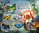 Butterflies Stamp Henry John Elwes Morpho Blue Monarch S/S MNH #6125-6130