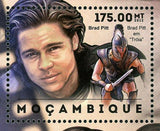 Brad Pitt Stamp Natalie Portman Denzel Washington Keanu Reeves S/S MNH #6243