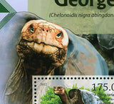 Lonesome George Stamp Chelonoidis Nigra Abingdonii Turtle S/S MNH #6061 / Bl.675