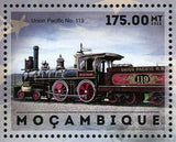 Union Pacific Stamp Railroad Trains No. 119 Anniversary Souvenir Sheet MNH #6096