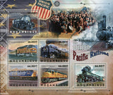 Union Pacific Stamp Railroad Trains Locomotive Big Boy No.844 S/S MNH #6090-6095