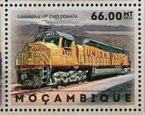 Union Pacific Stamp Railroad Trains Locomotive Big Boy No.844 S/S MNH #6090-6095