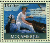 Edouard Manet Stamp Art Paintings The Garden Sailing Port S/S MNH #5874-5879