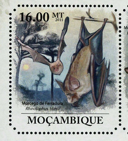 Bats Stamp Rhinolophus Blasii Nyctalus Noctula Rousettus S/S MNH #4945-4950