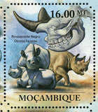Rhinos Stamp Rinoceronte de Albrecht Durer Diceros Bicornis S/S MNH #4980-4985