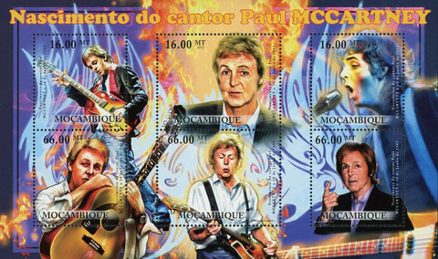 Paul Mccartney Stamp The Beatles Music Band Singer S/S MNH #5610-5615