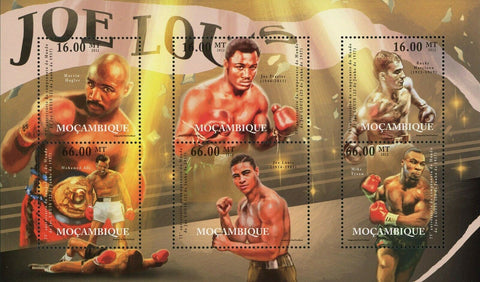 Joe Louis Stamp Boxing Rocky Marciano Myke Tyson Muhammad Ali S/S MNH #5603-5608