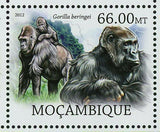 Monkeys Stamp Pan Paniscus Gorilla Beringei Pan Troglodytes S/S MNH #5824-5829