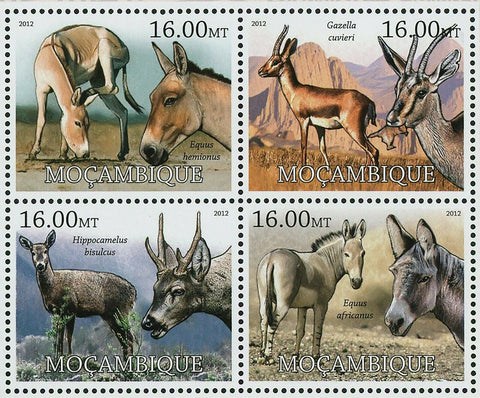 Ungulates Stamp Equus Hemionus Bubalus Depressicornis S/S MNH #5674-5681