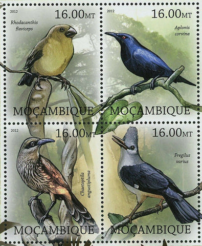 Birds Stamp Rhodacanthis Flaviceps Zoothera Terrestris Fregilus MNH #5710-5717