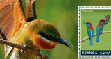 Bee - Eaters Stamp Bird Merops Viridis Souvenir Sheet MNH #3229 / Bl.452