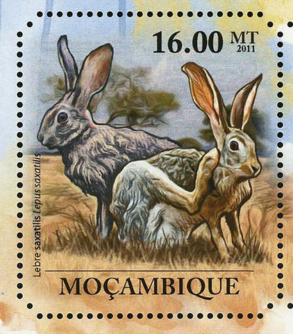 Hares Stamp Lepus Saxatilis Lepus Capensis Wild Animal S/S MNH #4938-4943