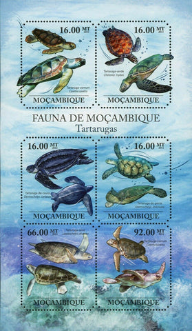 Turtles Stamp Caretta Caretta Lepidochelys Olivacea Chelonia Mydas S/S MNH #4847