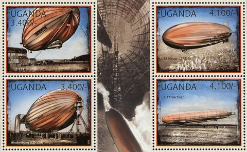 Zeppelins Stamp LZ-127 LZ-17 Sachsen LZ-129 Hindenburg S/S MNH #2916-2919