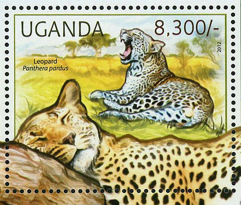 Wild Cats Stamp Leopard Panthera Pardus Lion Panthera Leo S/S MNH #2809 / Bl.378