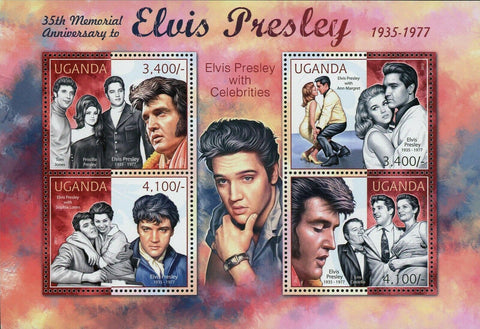 Elvis Presley Stamp Tom Jones Priscilla Presley Sophia Loren S/S MNH #2849-2852