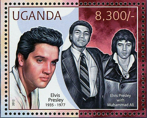 Elvis Presley Stamp Muhammad Ali Frank Sinatra Souvenir Sheet MNH #2853 / Bl.385