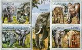 African Elephants Stamp African Bush Elephant Loxodonta Africana S/S MNH #2810