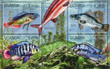 Fishes Stamp Cichlid Nile Perc Haplochromis Katonga S/S MNH #2779 / Bl.372