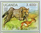 Wild Cats Stamp Leopard Panthera Pardus Acinonyx Jubatus Cheetah S/S MNH #2805