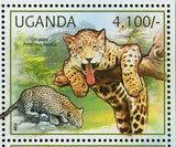 Wild Cats Stamp Leopard Panthera Pardus Acinonyx Jubatus Cheetah S/S MNH #2805