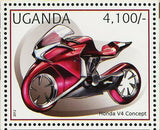 Motorcycles Stamp Kawasaki Versys 650 Yamaha Yzf R1 Ferrari S/S MNH #2896-2899