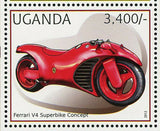 Motorcycles Stamp Kawasaki Versys 650 Yamaha Yzf R1 Ferrari S/S MNH #2896-2899