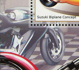 Motorcycles Stamp Suzuki Biplane Concept Yamaha Gen-Ryu S/S MNH #2900 / Bl.393