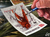 World Wildlife Stamp WWF Frogs Monkey Eagle Butterfly S/S MNH #3157 / Bl. 422