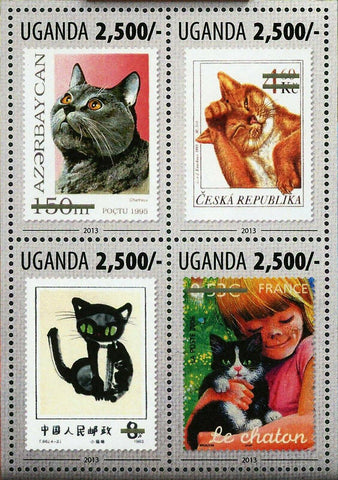 Cats Stamp Postage Stamps France Pet Domestic Animal S/S MNH #3147-3150