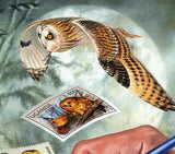 Owls Stamp Postage Stamp Peru Buho Americano Bird S/S MNH #3156 / Bl.441