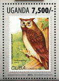 Owls Stamp Postage Stamp Peru Buho Americano Bird S/S MNH #3156 / Bl.441