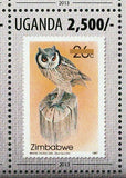 Owls Stamp Postage Stamp France Zimbawe Grand Duc Bird S/S MNH #3156 / Bl.441