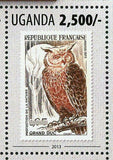 Owls Stamp Postage Stamp France Zimbawe Grand Duc Bird S/S MNH #3156 / Bl.441