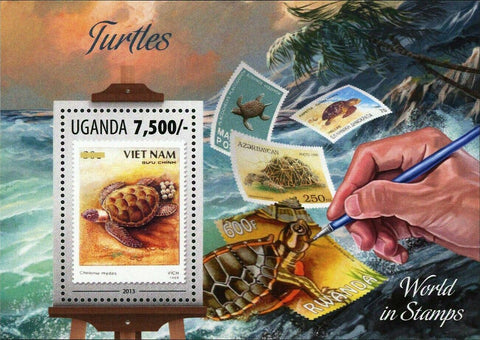 Turtles Stamp Postage Stamp Vietnam Chelonia Mydas S/S MNH #3135-3138
