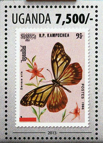 Butterflies Stamp Postage Stamp Danau Sita Papilio Ulysses S/S MNH #3153/Bl.438