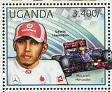 Formula 1 Stamp Lewis Hamilton McLaren Mercedes Michael Schumacher S/S MNH #2906