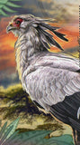 Secretary Bird Stamp Sagittarius Serpentarius Souvenir Sheet MNH