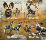 Wild Dogs Stamp Lycaon Pictus Wild Animal Souvenir Sheet MNH #3050-3053